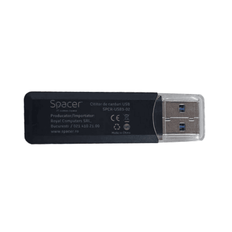 Card Reader Spacer SPCR-USB3-02, USB 3.0, Black