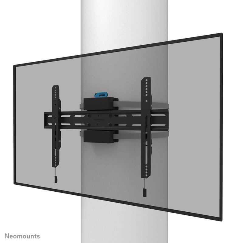 Suport fix pentru stalp Neomounts WL30S-910BL16; pentru display-uri cu diagonale 40"-75"