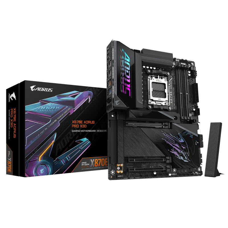Placa de baza Gigabyte X870E AORUS PRO X3D, Socket AM5, DDR5, ATX