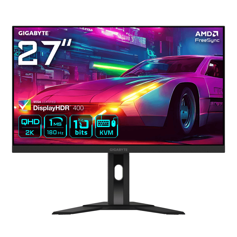 Monitor Commercial Gigabyte M27QA, 27", 2560 x 1440 pixeli, Black, 3 ani Garantie