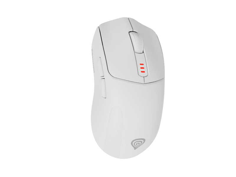 Mouse Gaming Wireless GENESIS Zircon 500, 10000 DPI, Alb