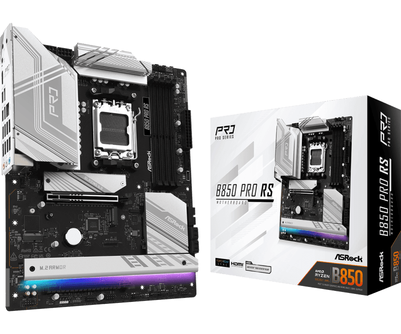 Placa de baza ASRock B850 Pro RS, Socket AM5, DDR5, ATX