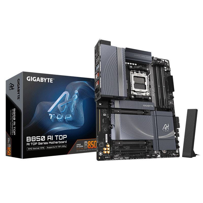 Placa de baza Gigabyte B850 AI TOP, Socket AM5, DDR5, ATX