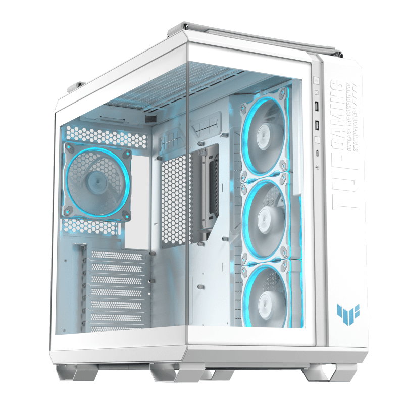 Carcasa ASUS TUF GAMING GT502 Horizon TG ARGB White, RGB, Mid Tower, White