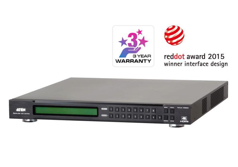 ATEN VM6809H-AT-G. Tipul de produs: Comutator matrice scalare, Rata de transfer de date: 10,2 Gbit/s