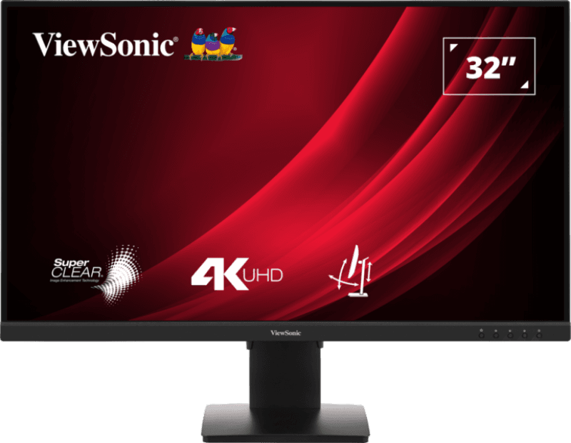 Monitor Consumer ViewSonic VG3208-4K, 31.5", 3840 x 2160 pixeli, Black, 3 ani Garantie