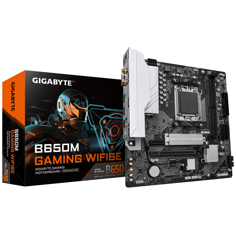 Placa de baza Gigabyte B650M GAMING WIFI6E, Socket AM5, DDR5, Micro-ATX