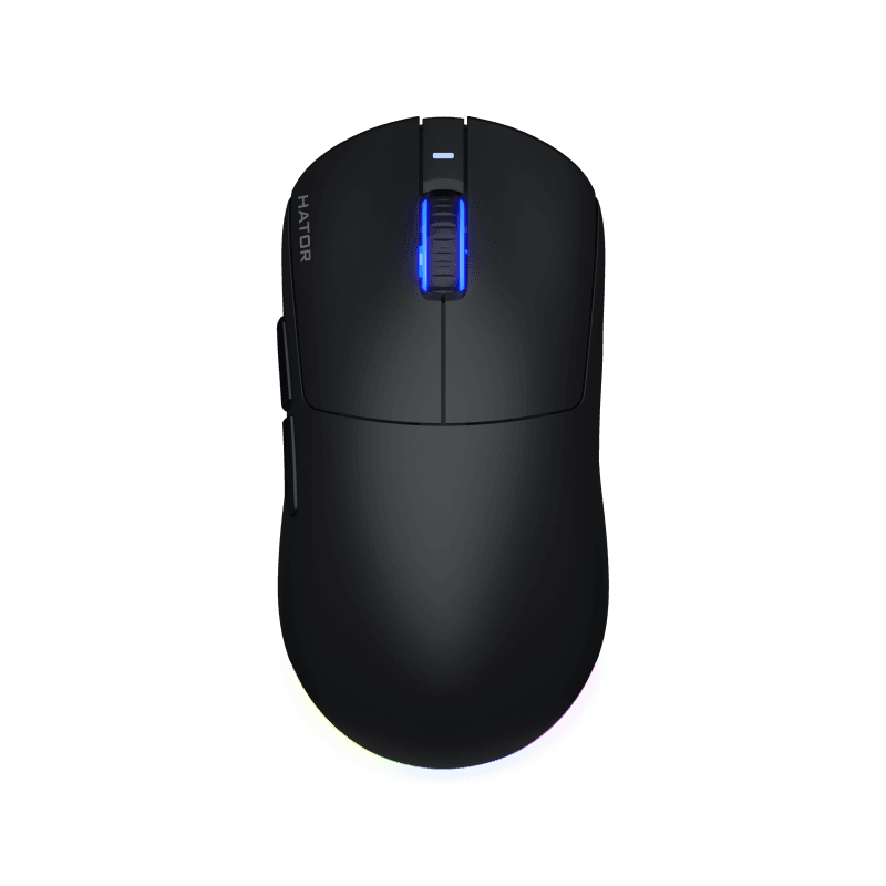 Mouse Gaming Wireless HATOR Quasar 3 Wireless, 12000 DPI, negru