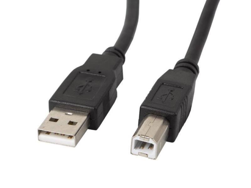 Cablu USB-A(M)  USB-B(M) 2.0 5 m negru cu ferită