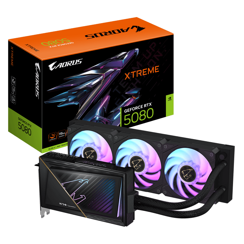 Placa video Gigabyte AORUS GEFORCE RTX 5080 XTREME WATERFORCE, 16GB GDDR7, PCI Express 5.0, 256-bit