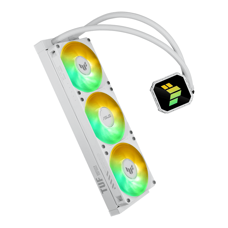 Cooler Procesor ASUS TUF Gaming LC III 360 ARGB White Edition, Lichid, 12 cm, 3 ventilatoare, aRGB