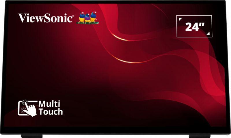 Monitor Consumer ViewSonic TD2465, 24", 1920 x 1080 pixeli, Touchscreen, Black, 3 ani Garantie