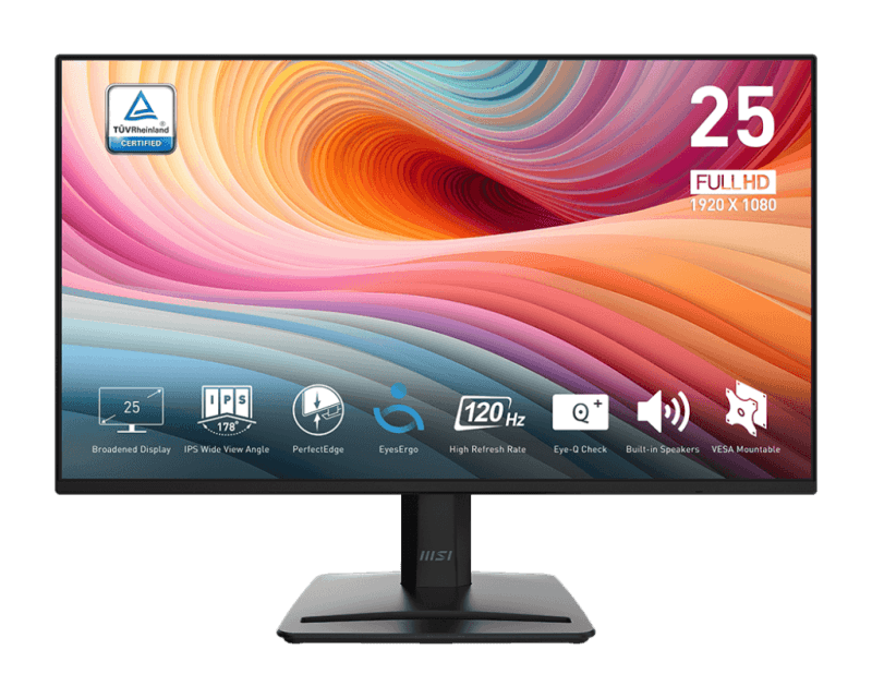 Monitor Consumer MSI PRO MP252 E2, 24.5", 1920 x 1080 pixeli, Black, 2 ani Garantie