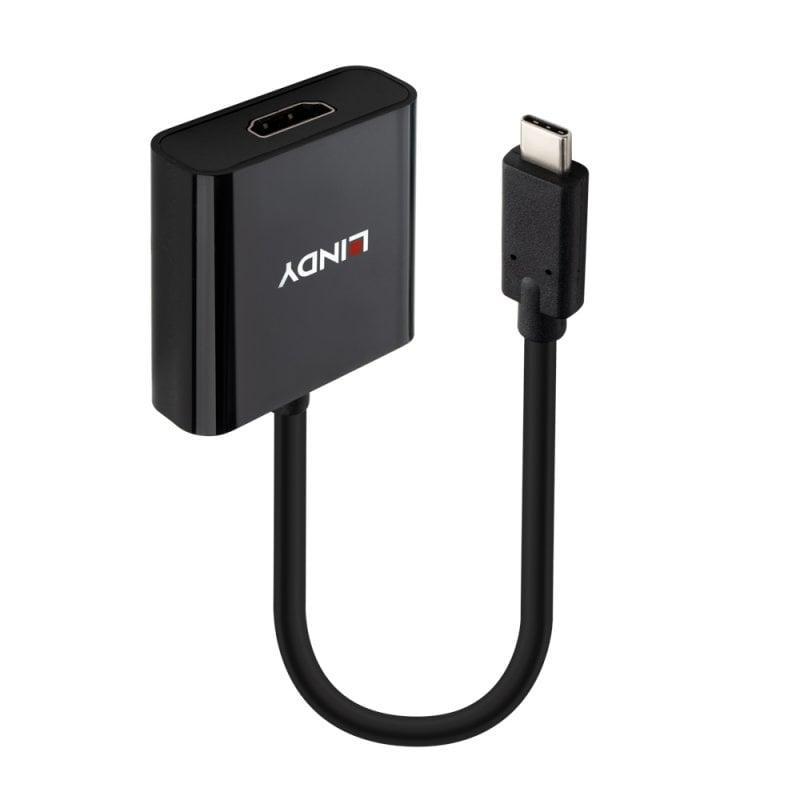 Converter Lindy USB Type C to HDMI 4K60, Supported Bandwidth: HDMI® 2.0 with 18Gbps