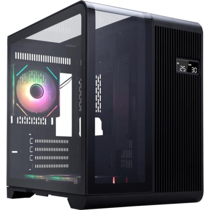 Carcasa 1stPLAYER Gaming RT5-bk, afisaj digital, 3 ventilatoare aRGB infinity efect plus PWM, telecomanda, Micro-ATX