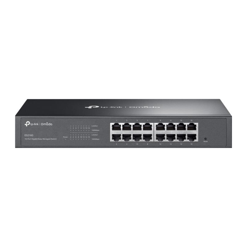Omada 16-Port Gigabit Easy Managed Switch PORT: 16× Gigabit RJ45 Ports SPEC: 1U 13-inch Rack-mountable Steel Case