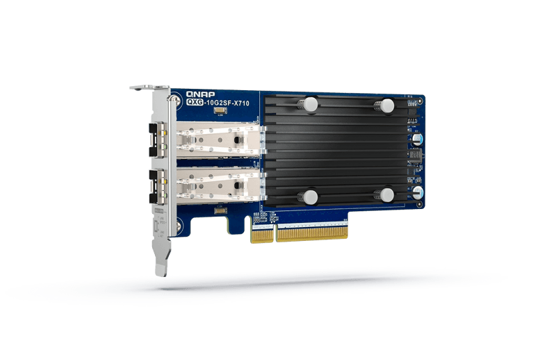 QNAP QXG-10G2T-X710 Two Port 10GbE Network Card with SR-IOV and iSCSI