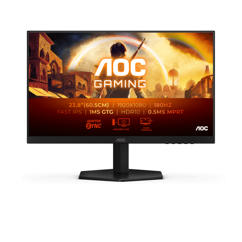 Monitor Gaming AOC 24G42E, 24", 1920 x 1080 pixeli, Black, 3 ani Garantie