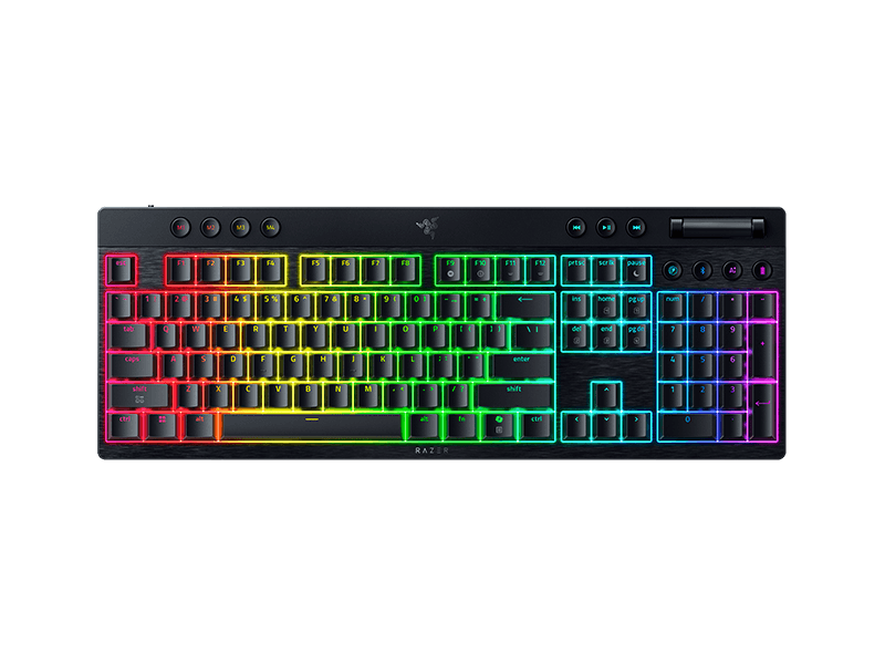 Tastatura Mecanica Gaming Razer BlackWidow V4 Low-Profile HyperSpeed, RGB, Wireless, Negru