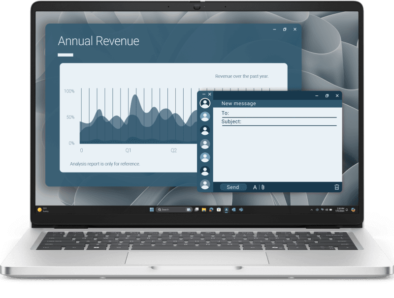 Laptop Business DELL Pro 14, cu procesor Ryzen AI 5 340, 14'' IPS, 16 GB DDR5, 512 GB SSD, AMD Radeon 840M