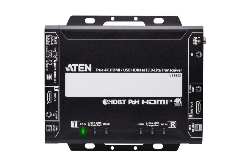 Video Extender Aten 4K HDMI/USB HDBaseT; Tipul: Emițător & receiver AV, Rezoluţia maximă: 4096 x 2160 Pixel
