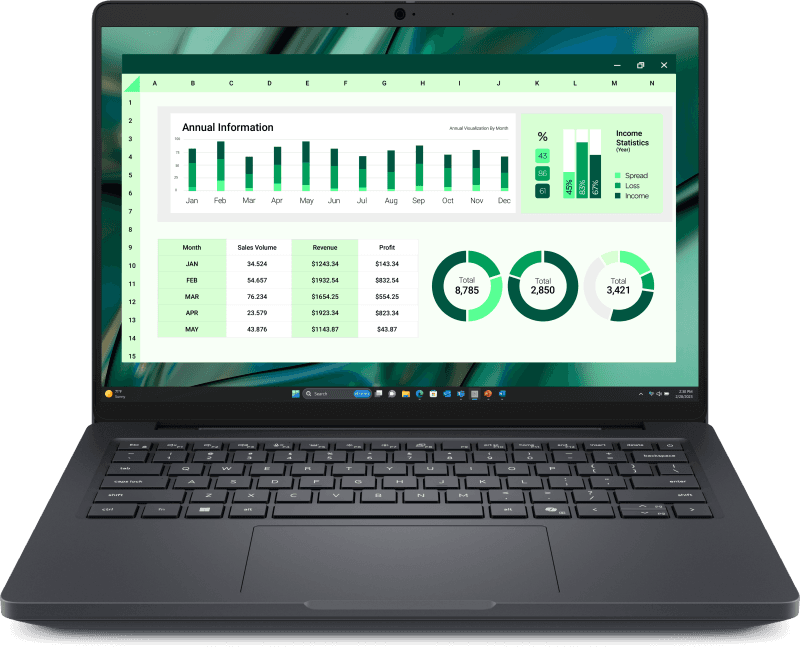 Laptop Workstation DELL Pro Max 14, cu procesor Intel Core Ultra 7 265H, 14'' IPS, 32 GB LPDDR5x, 1 TB SSD