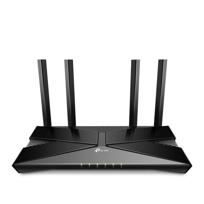 Router Wi-Fi 6 TP Link AX1800 Dual-Band, 4 antene externe, interfata  1 10/100/1000 Mbps RJ45 WAN Port