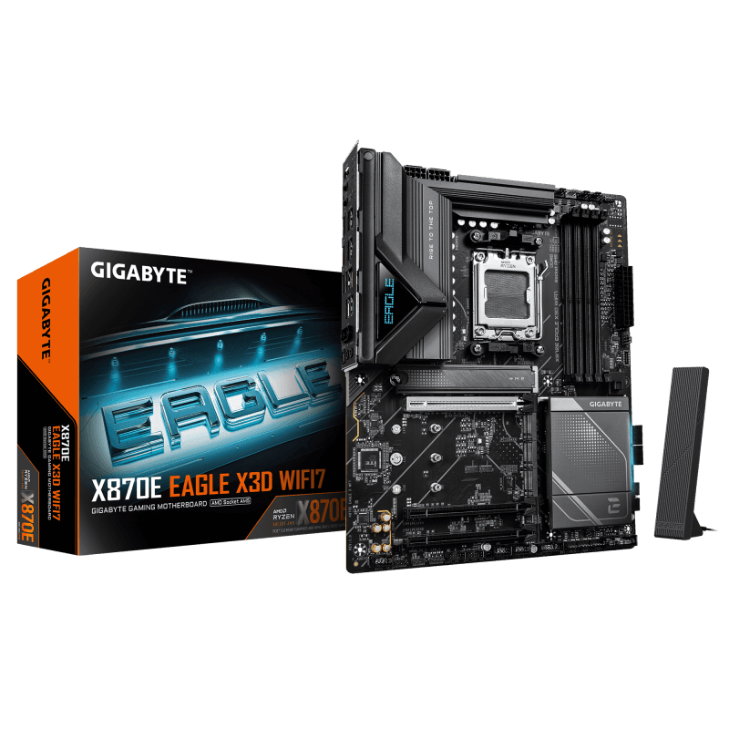 Placa de baza Gigabyte X870E EAGLE X3D WIFI7, Socket AM5, DDR5, ATX