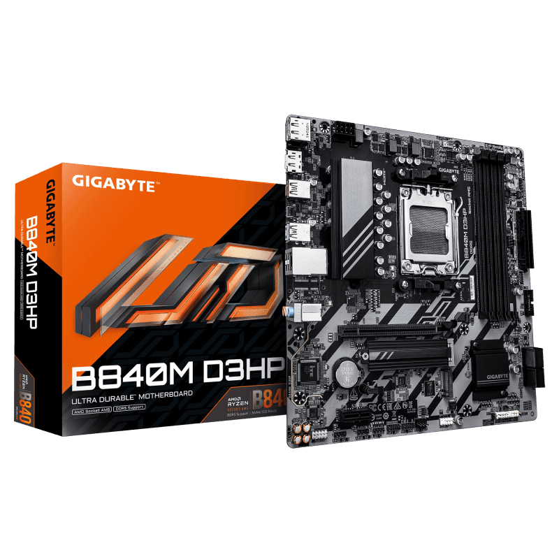 Placa de baza Gigabyte B840M D3HP, Socket AM5, DDR5, Micro-ATX