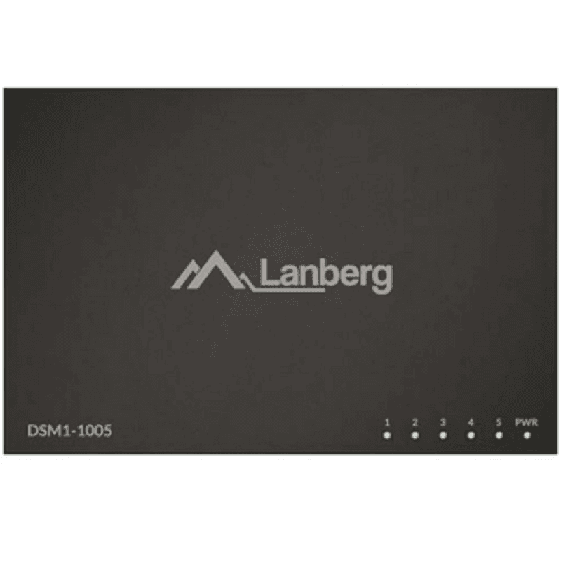 Switch Lanberg DSM1-1005, 5 porturi 1000BASE-T, Unmanaged, maxiumum network link speed 1GB/S