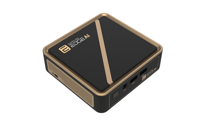 Desktop Consumer SAPPHIRE EDGE AI 350 cu procesor Nvidia Ryzen AI 7 350 pana la 5 GHz, N/A DDR5, Fara OS, Black