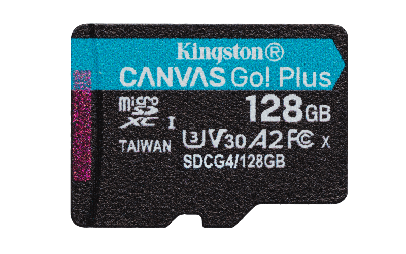 Card de memorie Kingston Canvas Go! Plus Micro-SDXC, 128 GB, Clasa 10 + Adaptor