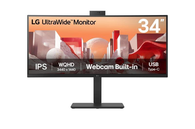 Monitor Commercial LG 34BA85QE-B, 34", 3440 x 1440 pixeli, Black, 3 ani Garantie