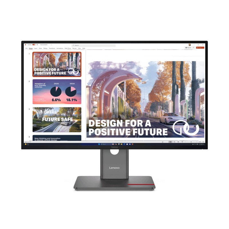 Monitor Consumer Lenovo ThinkVision P27QD-40, 27", 2560 x 1440 pixeli, Black, 2 ani Garantie