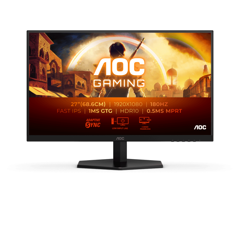 Monitor Gaming AOC 27G42E, 27", 1920 x 1080 pixeli, Black, 3 ani Garantie