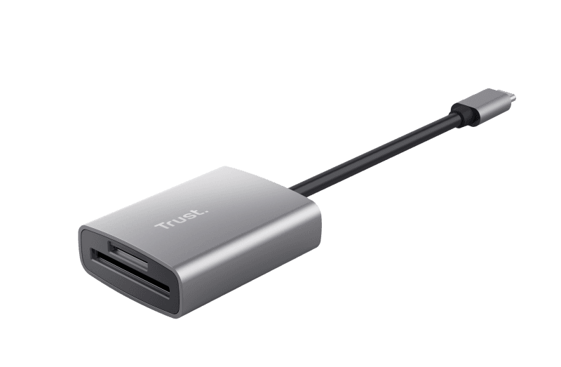 Hub USB Trust Dalyx Fast, USB-C, 2 porturi, Argintiu