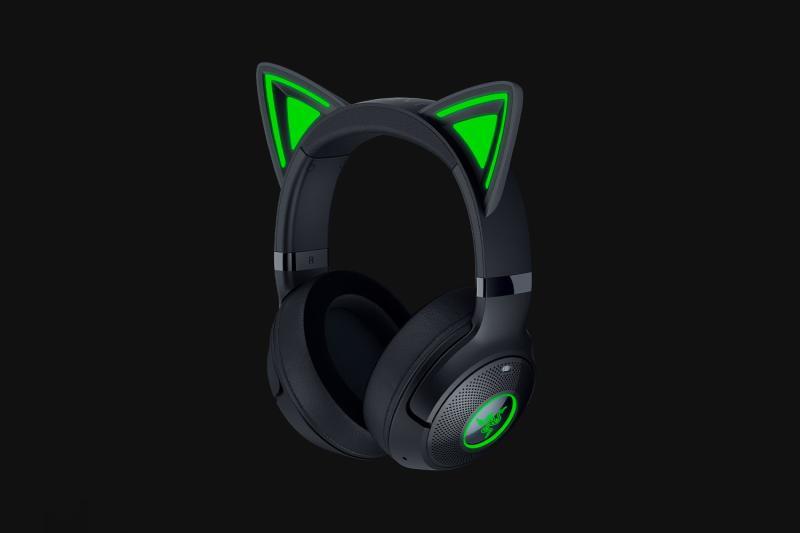 Casti Gaming Head-band Razer Kraken Kitty V2 BT, Wireless/Wired, Negru