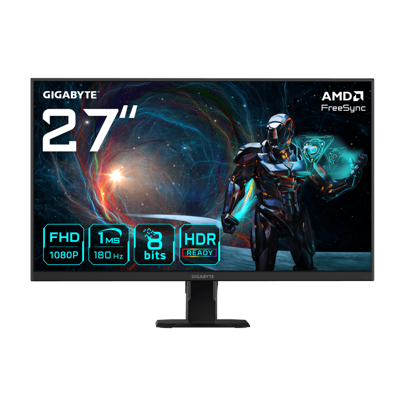 Monitor Commercial Gigabyte GS27FA, 27", 1920 x 1080 pixeli, Black, 3 ani Garantie