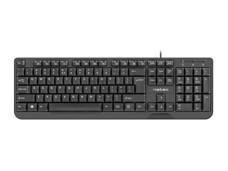 Tastatura Natec Trout Slim, USB, Negru