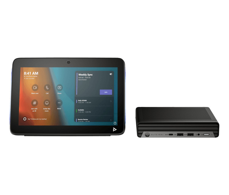 Desktop Consumer HP Mini IP Conference PC cu procesor Intel Core i7-13700T pana la 4.8 GHz, 16 GB DDR4, 256GB SSD
