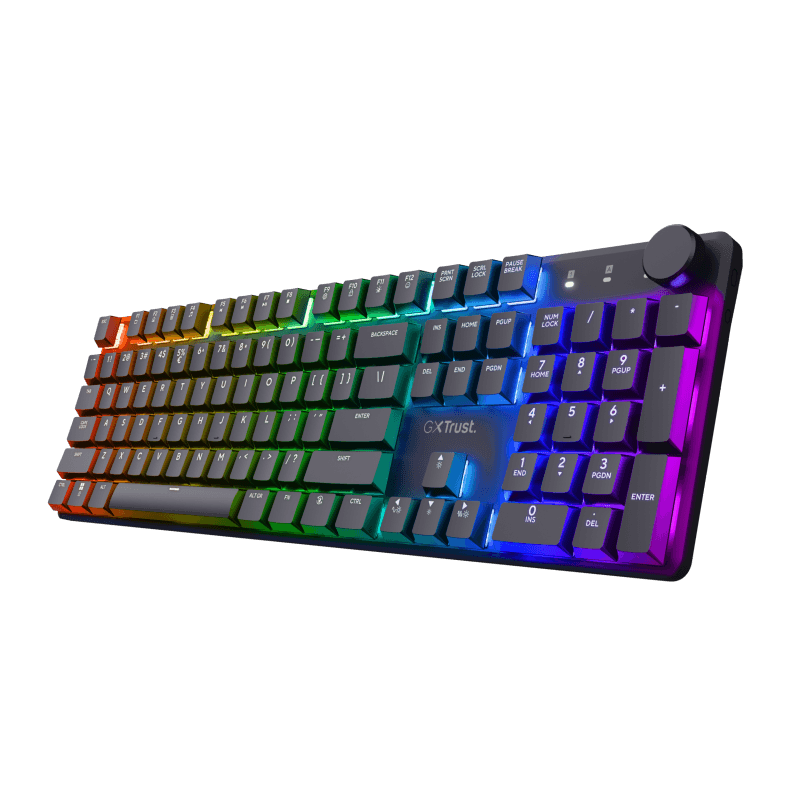 Tastatura Mecanica Gaming Trust GXT 868 Torix, Wireless, Negru