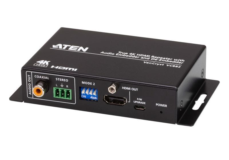 Repeater ATEN VC882: Tipul: Repeater AV, Rezoluţia maximă: 4096 x 2160 Pixel