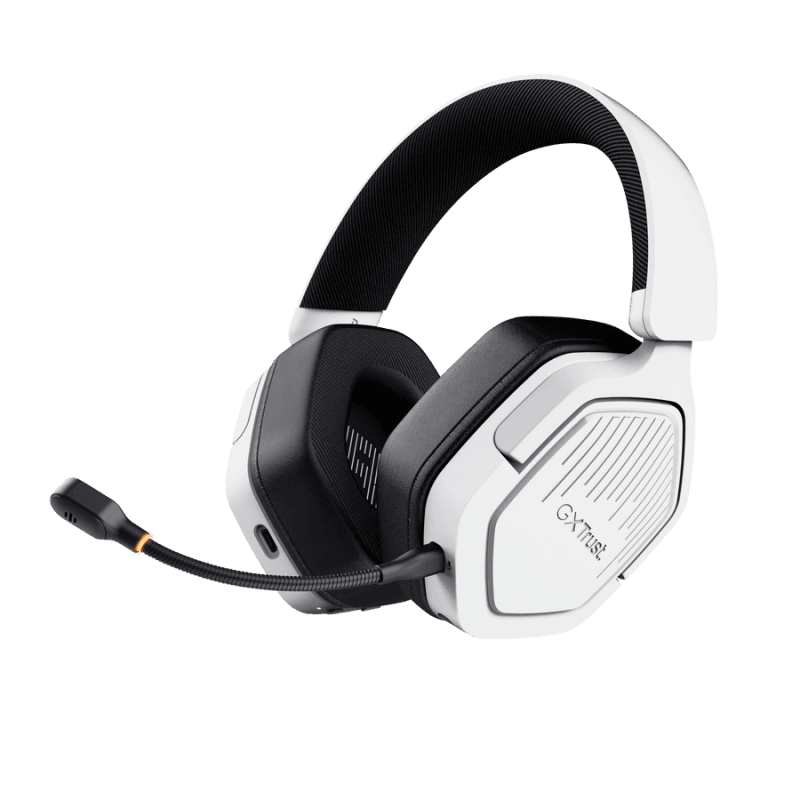 Casti Gaming Head-band Trust GXT 493PS Carus, Wireless/Wired, Alb