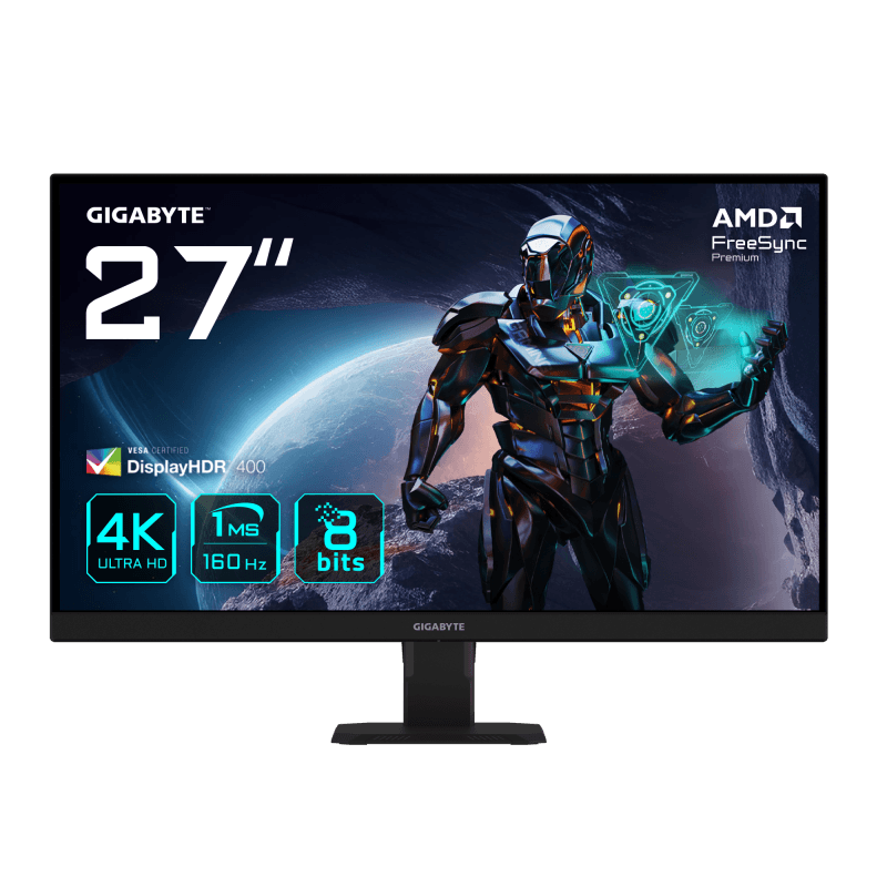 Monitor Commercial Gigabyte GS27U, 27", 3840 x 2160 pixeli, Black, 3 ani Garantie