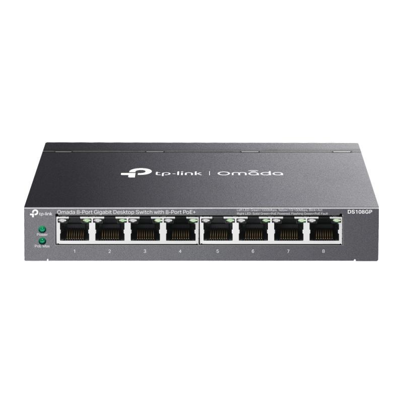 Switch TP Link Omada 8-Port Gigabit Unmanaged Desktop cu  8× 10/100/1000 Mbps RJ45 Ports