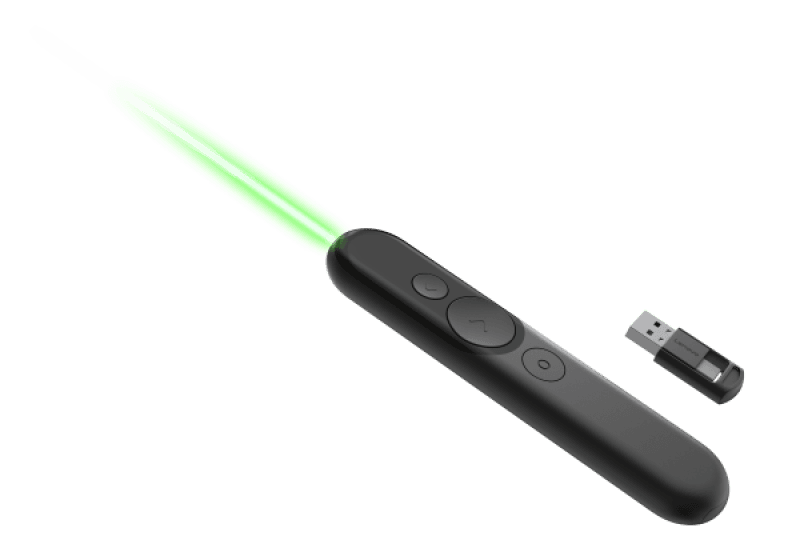 Lenovo Laser Rechargeable Presentation Remote; Weight: 46g; Connectivity: 2.4GHz