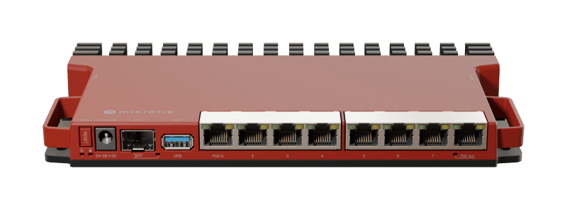 Router wireless Mikrotik L009UIGS-RM, porturi: 8x LAN1x SFP, porturi LAN/WLAN 8x 10/100/1000 Mbps