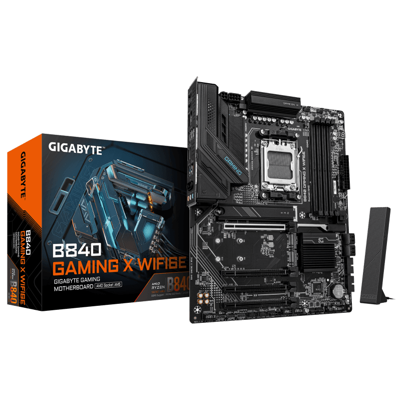 Placa de baza Gigabyte B840 GAMING X WIFI6E, Socket AM5, DDR5, ATX