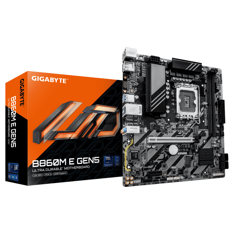 Placa de baza Gigabyte B860M E GEN5, Socket 1851, DDR5, Micro-ATX