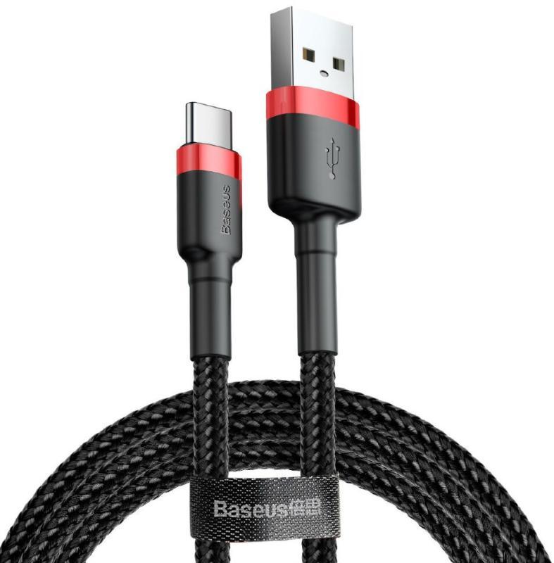 Cablu alimentare si date Baseus Cafule, Fast Charging Data Cable pt. smartphone, USB la USB Type-C, 100W, braided, 2m